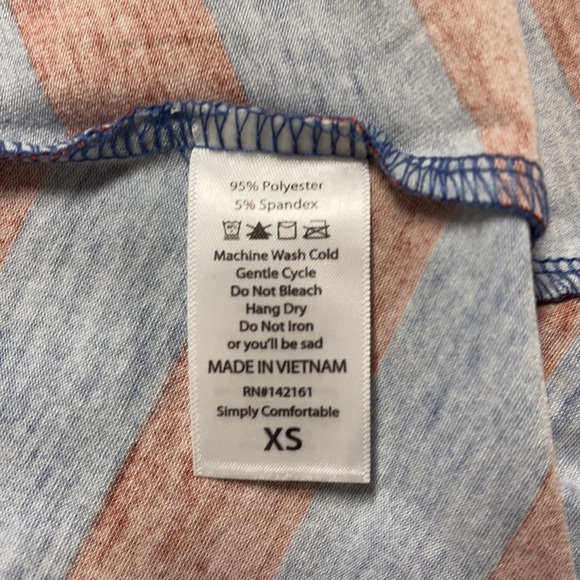 LuLaRoe New XS Striped Carly Dress Extra Small NWT - Picture 6 of 9